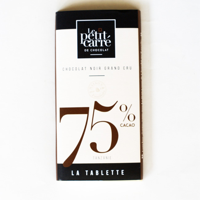 Gamme Chocolat 75% Origine Tanzanie - Le Petit Carré de Chocolat