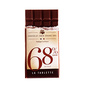 Tablette de chocolat 68% de cacao origine Mexique