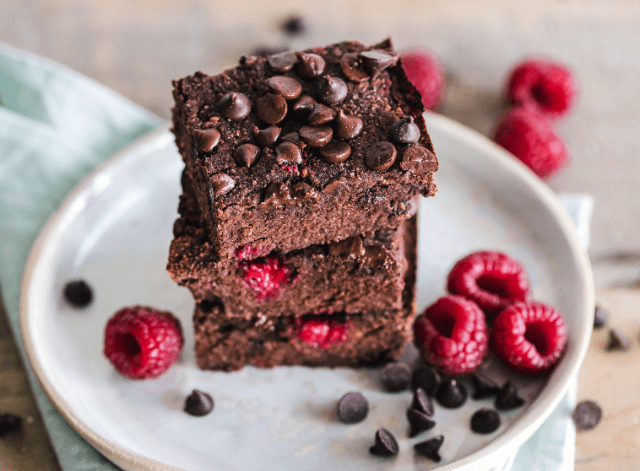 Brownies chocolat-framboise
