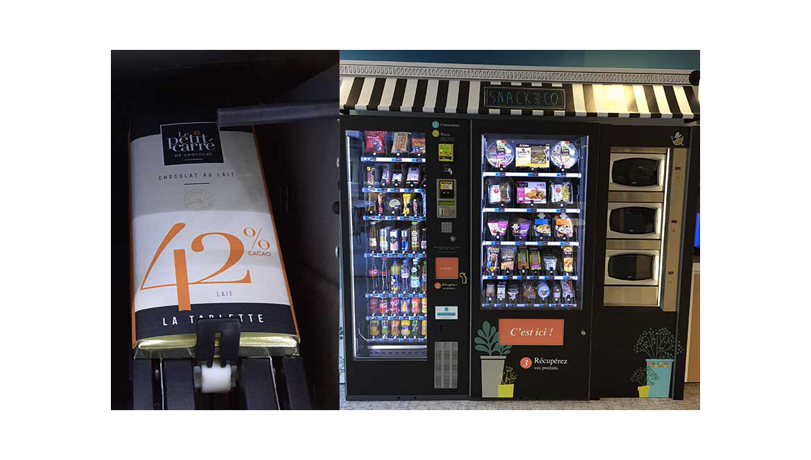 Le Petit Carré de Chocolat en distribution automatique